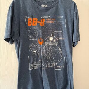 Star Wars BB-8 Graphic Tee in Navy and Orange